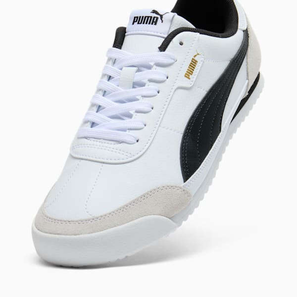 Sneakers Turino II OG Femme, PUMA White-PUMA Black-Vapor Gray-PUMA Gold, extralarge